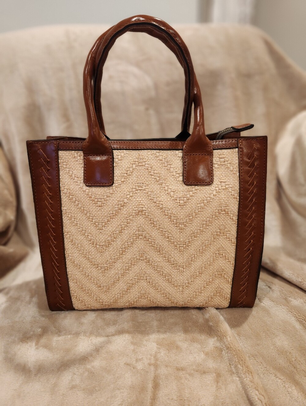 NWT PATRICIA NASH ZIG ZAG CURRY IN NATURAL
